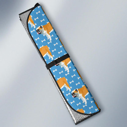 Bulldogs Pattern Print Design 06 Car Sun Shade-JORJUNE.COM
