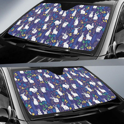 Bunny Pattern Print Design 01 Car Sun Shade-JORJUNE.COM