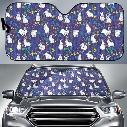 Bunny Pattern Print Design 01 Car Sun Shade-JORJUNE.COM