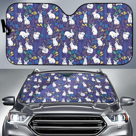 Bunny Pattern Print Design 01 Car Sun Shade-JORJUNE.COM