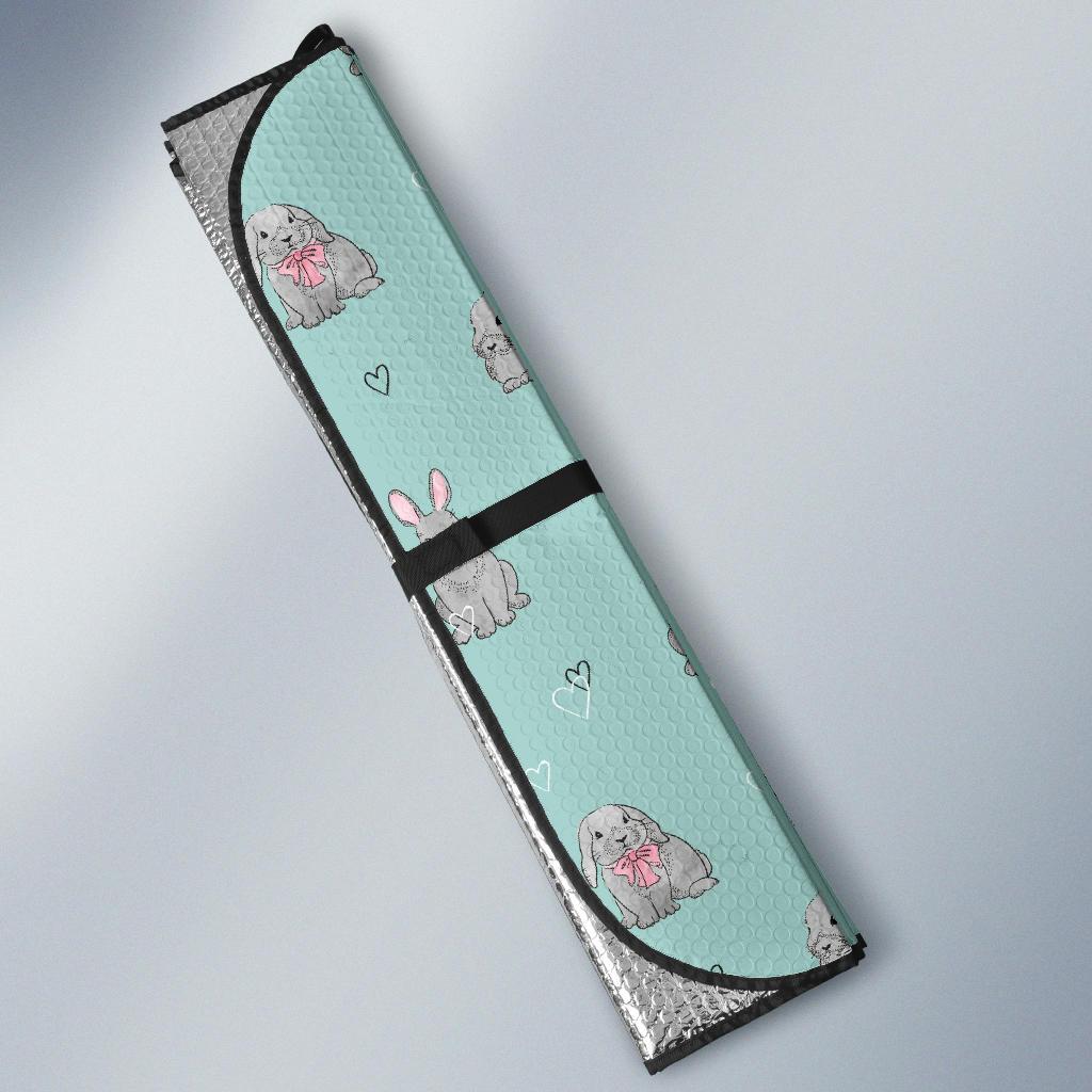 Bunny Pattern Print Design 02 Car Sun Shade-JORJUNE.COM