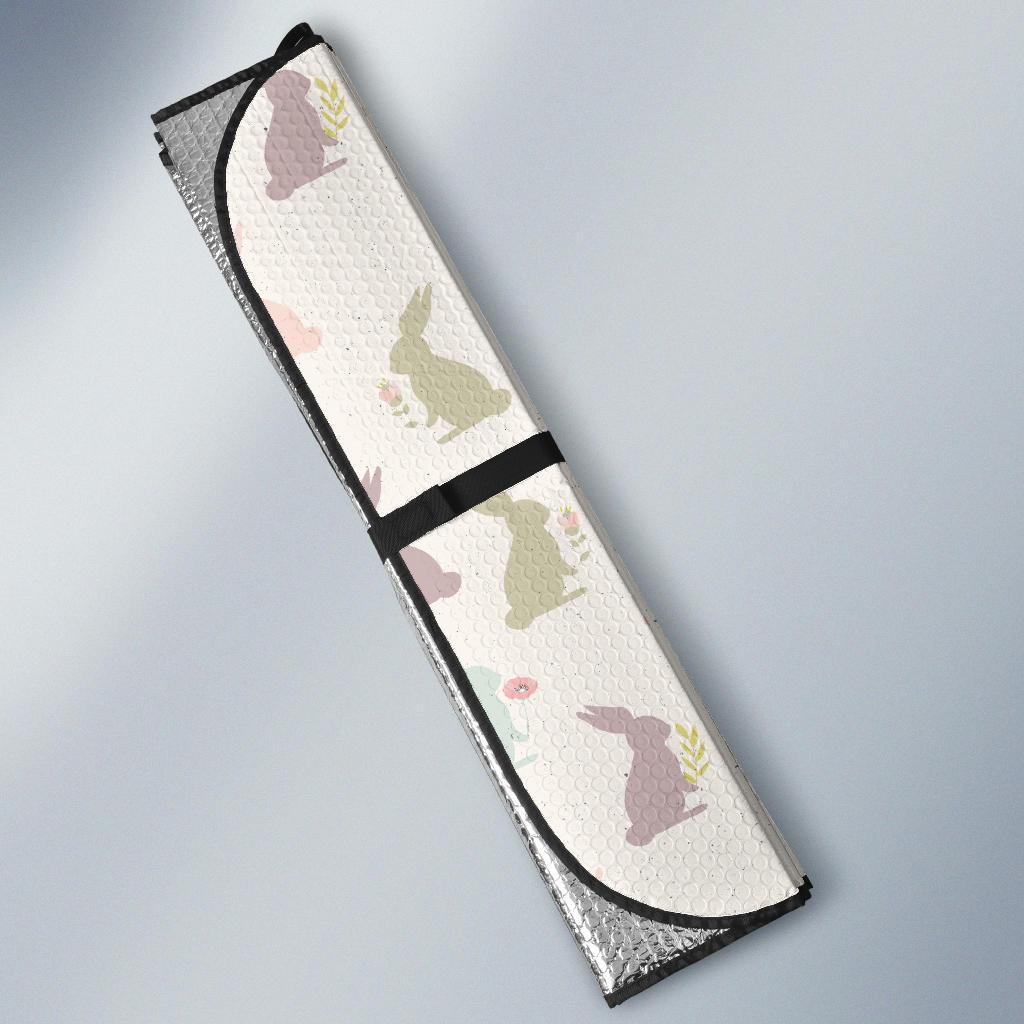Bunny Pattern Print Design 05 Car Sun Shade-JORJUNE.COM