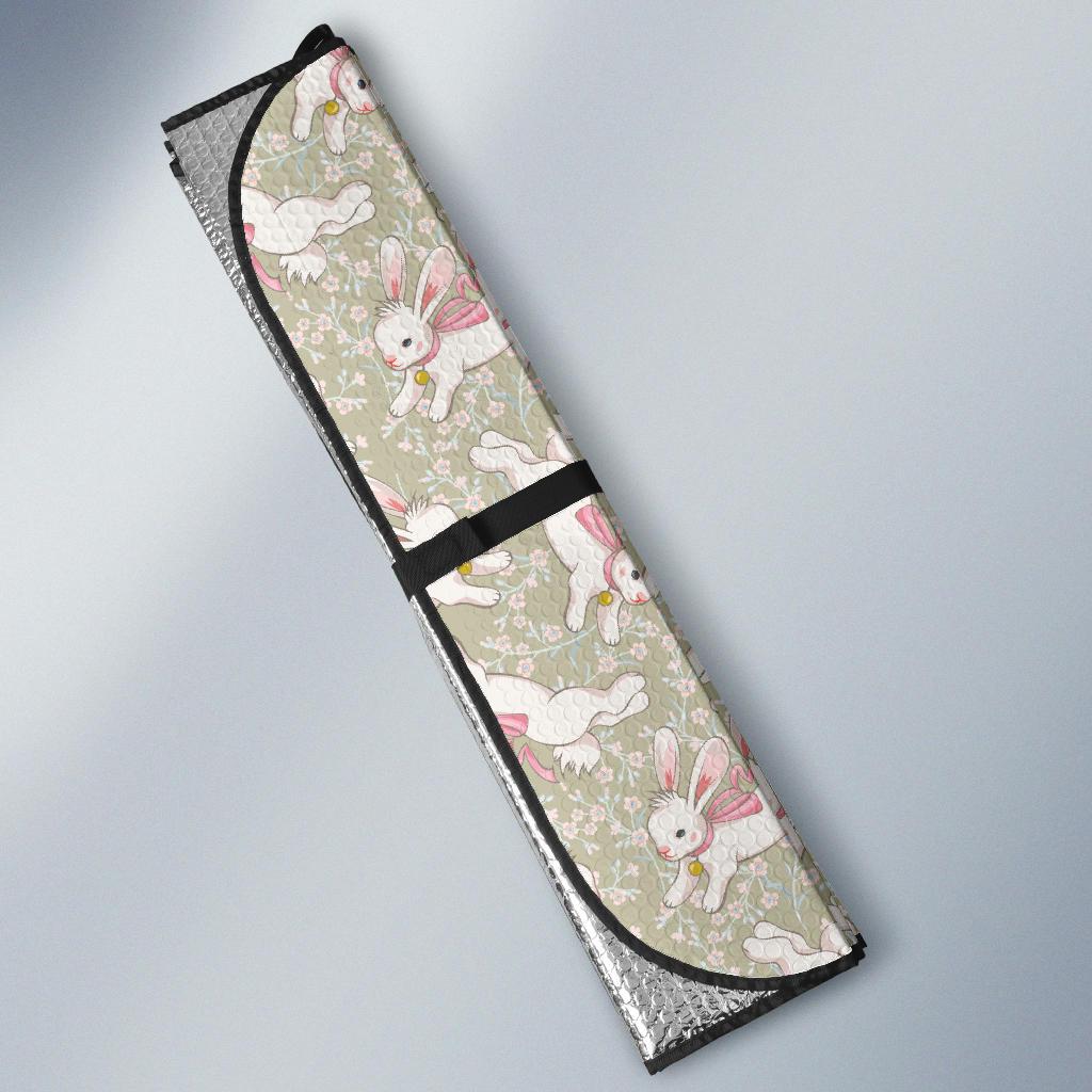 Bunny Pattern Print Design 06 Car Sun Shade-JORJUNE.COM