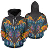 Butterfly Art Colorful All Over Print Hoodie