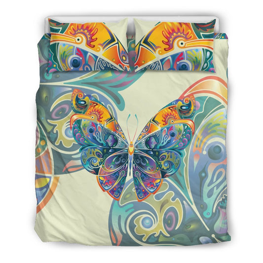 Butterfly Art Colorful Duvet Cover Bedding Set