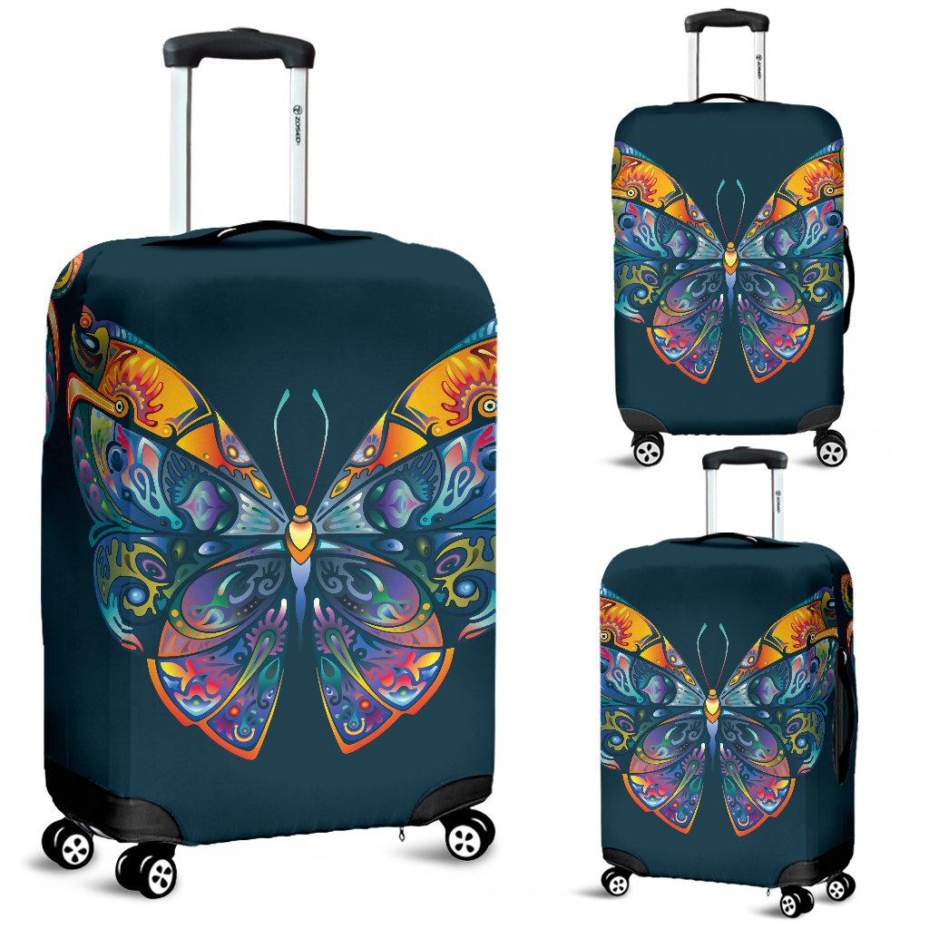 Butterfly Art Colorful Luggage Cover Protector