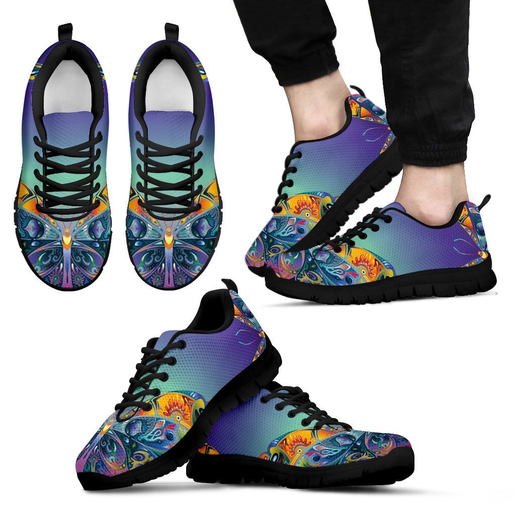 Butterfly Art Colorful Men Sneakers