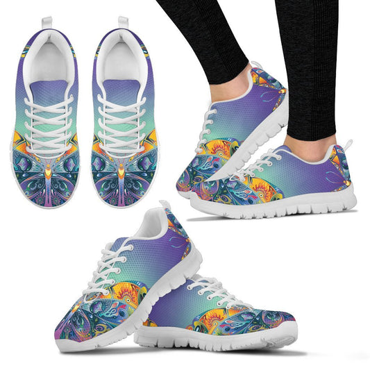 Butterfly Art Colorful Women Sneakers