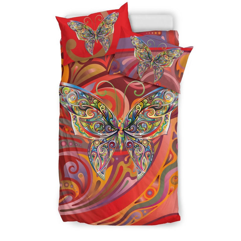 Butterfly Art Duvet Cover Bedding Set