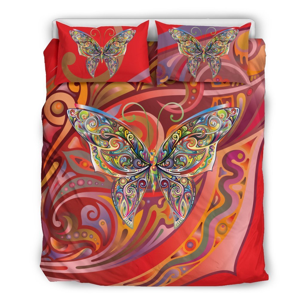 Butterfly Art Duvet Cover Bedding Set