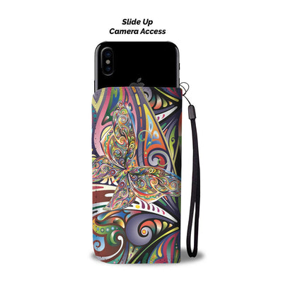 Butterfly Art Wallet Phone Case