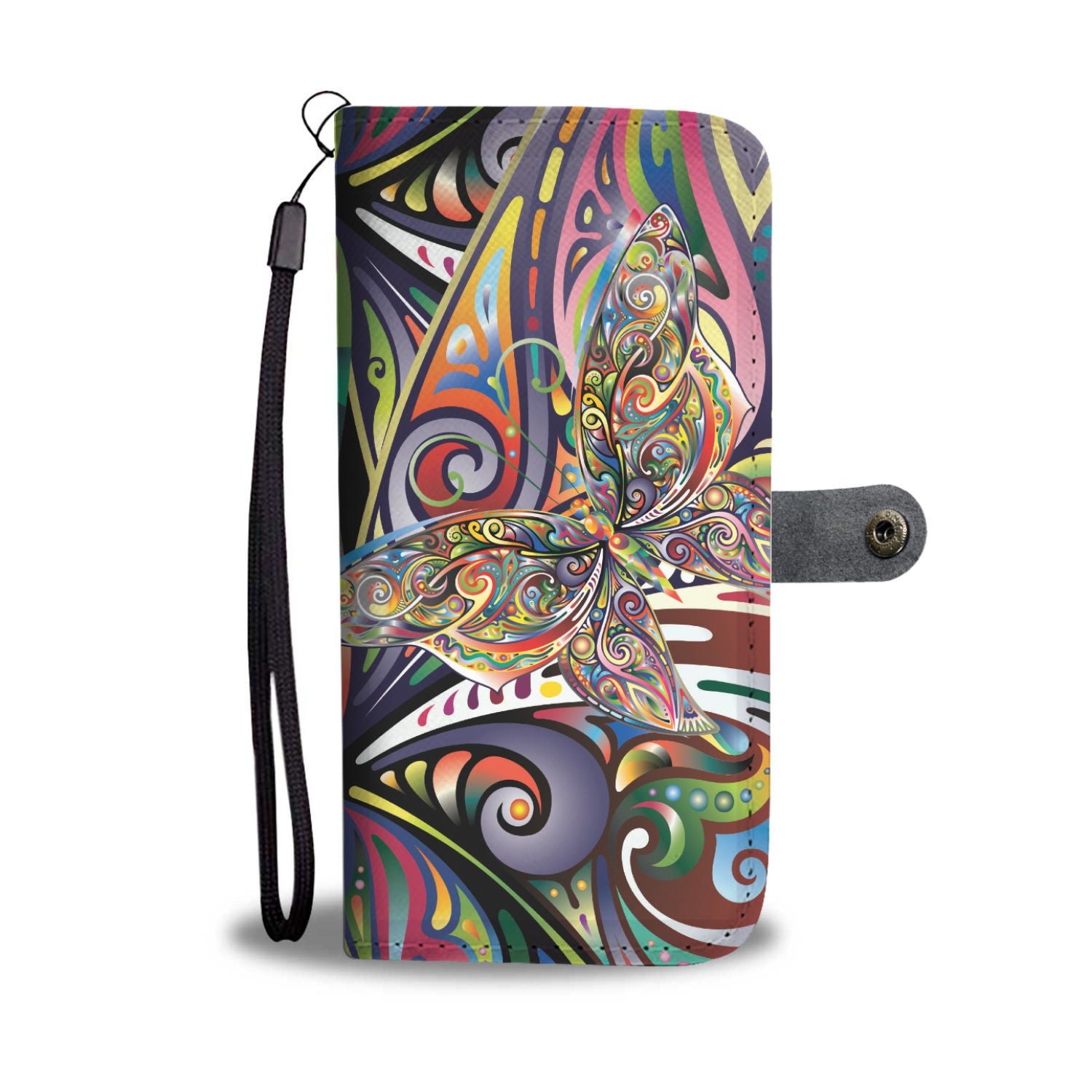 Butterfly Art Wallet Phone Case