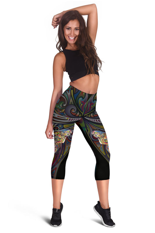 Butterfly Art Women Capris