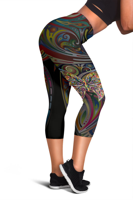 Butterfly Art Women Capris