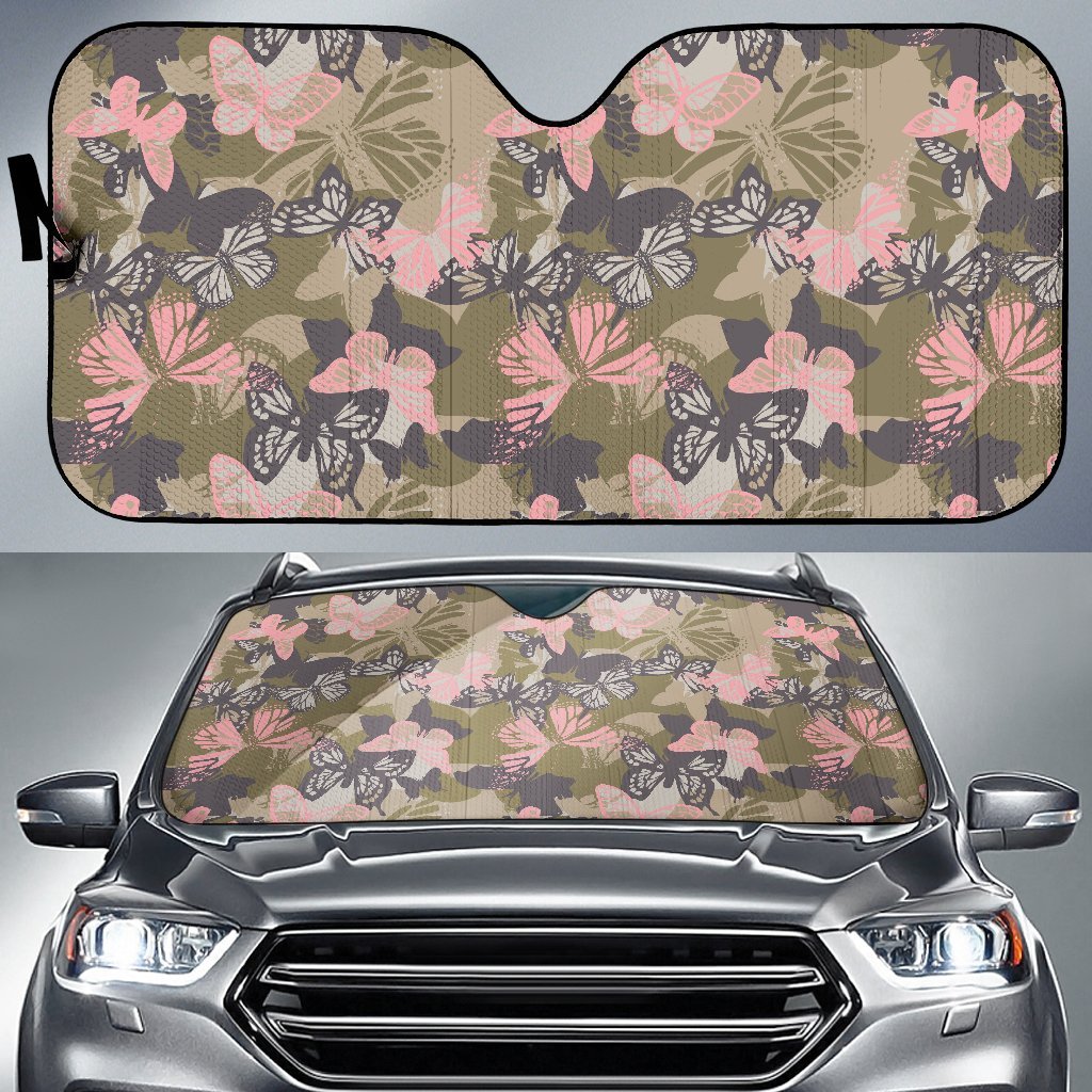 Butterfly Camouflage Car Sun Shade-JorJune