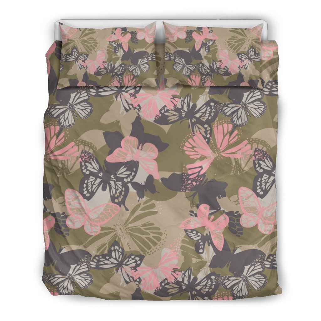 Butterfly camouflage Duvet Cover Bedding Set