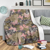 Butterfly Camouflage Fleece Blanket