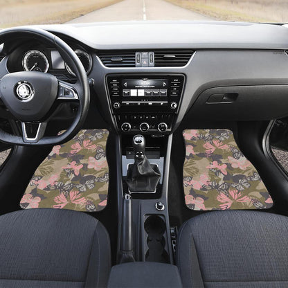 Butterfly camouflage Front and Back Car Floor Mats