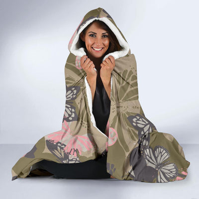 Butterfly camouflage Hooded Blanket-JORJUNE.COM