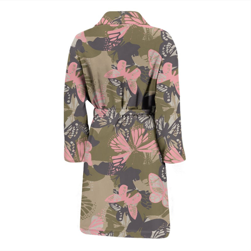 Butterfly Camouflage Men Bath Robe