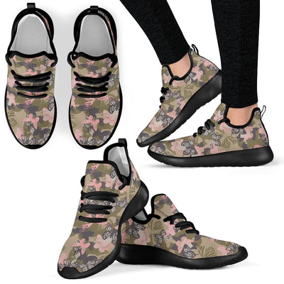 Butterfly Camouflage Mesh Knit Sneakers Shoes