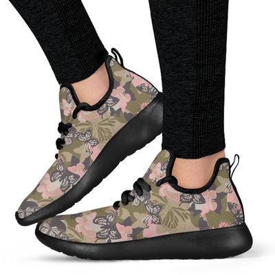Butterfly Camouflage Mesh Knit Sneakers Shoes