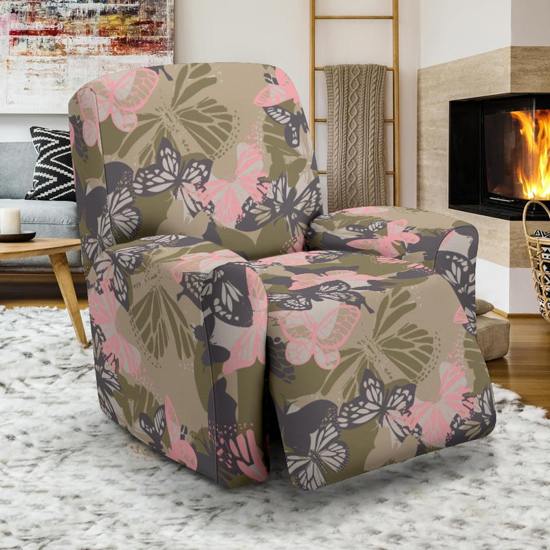 Butterfly camouflage Recliner Slipcover-JORJUNE.COM