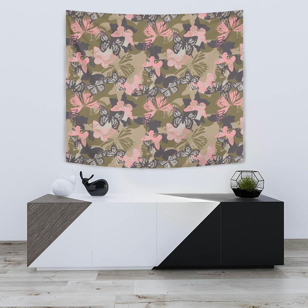 Butterfly camouflage Tapestry