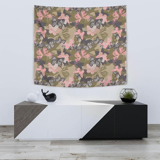 Butterfly camouflage Tapestry