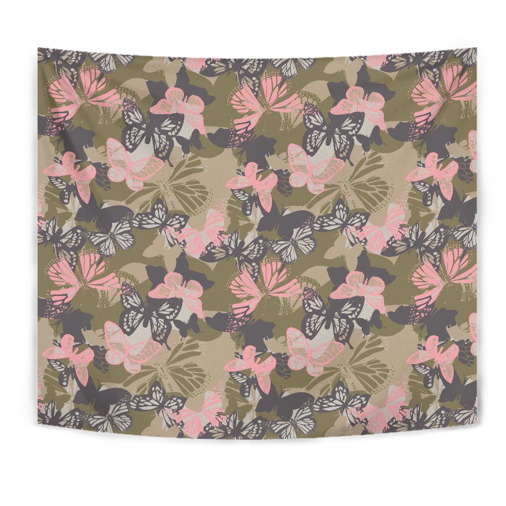 Butterfly camouflage Tapestry