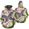 Butterfly Colorful Indian Style All Over Print Hoodie