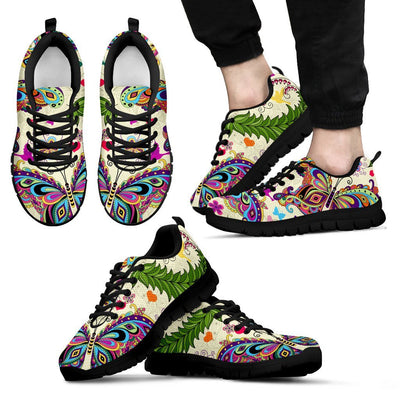 Butterfly Colorful Indian Style Men Sneakers