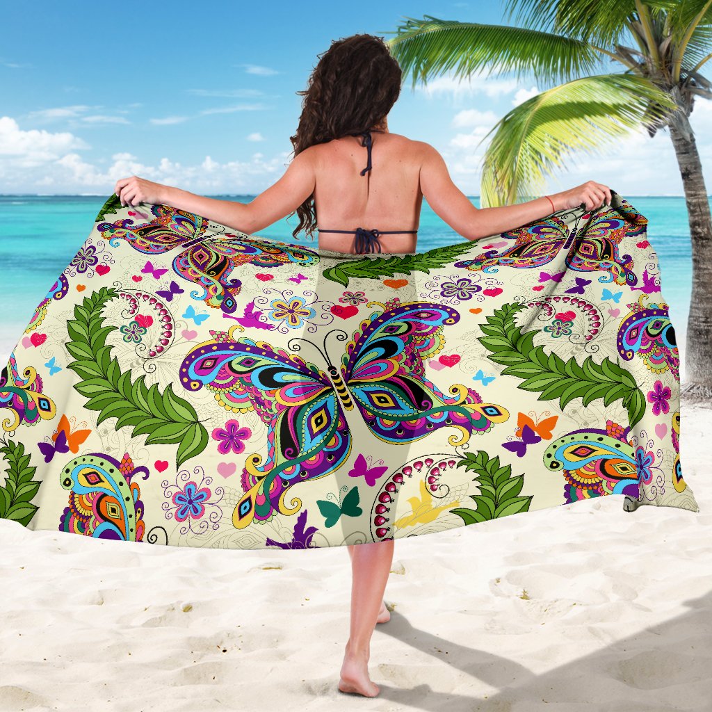 Butterfly Colorful Indian Style Sarong Pareo Wrap