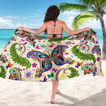 Butterfly Colorful Indian Style Sarong Pareo Wrap