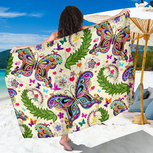 Butterfly Colorful Indian Style Sarong Pareo Wrap