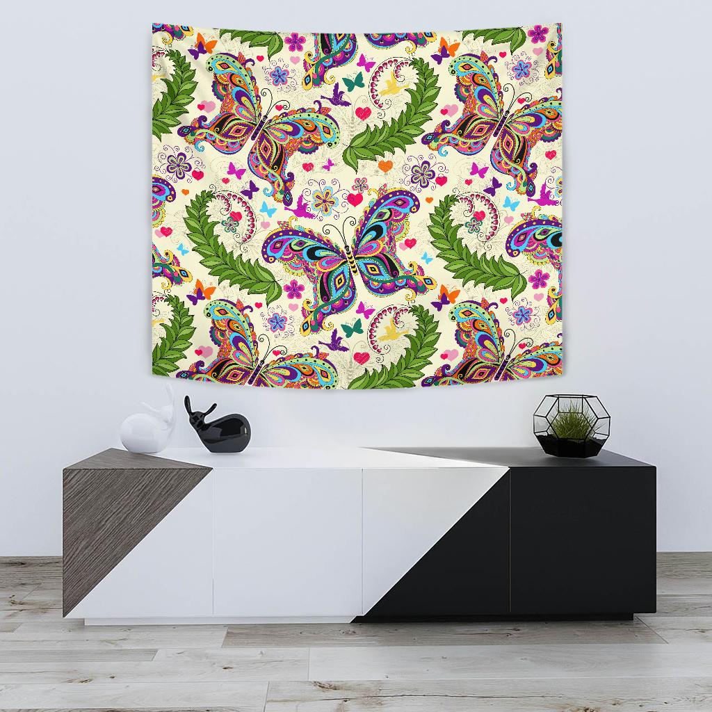 Butterfly Colorful Indian Style Tapestry