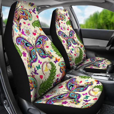 Butterfly Colorful Indian Style Universal Fit Car Seat Covers