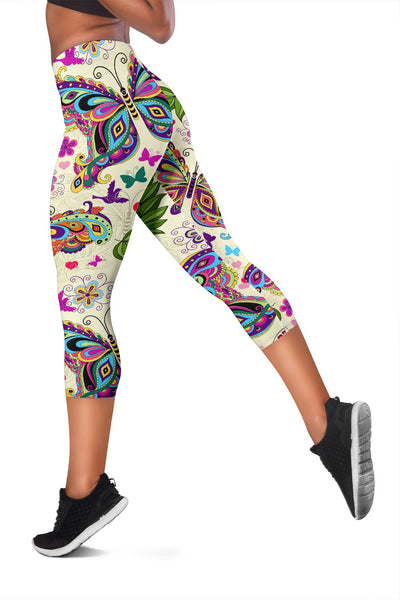 Butterfly Colorful Indian Style Women Capris