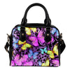 Butterfly Colorful Leather Shoulder Handbag