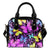 Butterfly Colorful Leather Shoulder Handbag