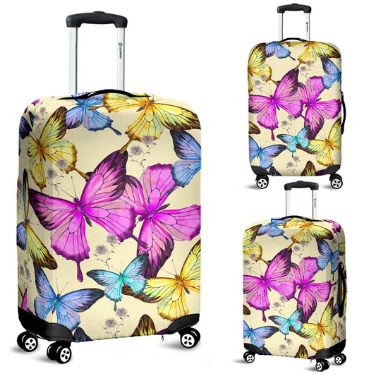 Butterfly Colorful Luggage Cover Protector