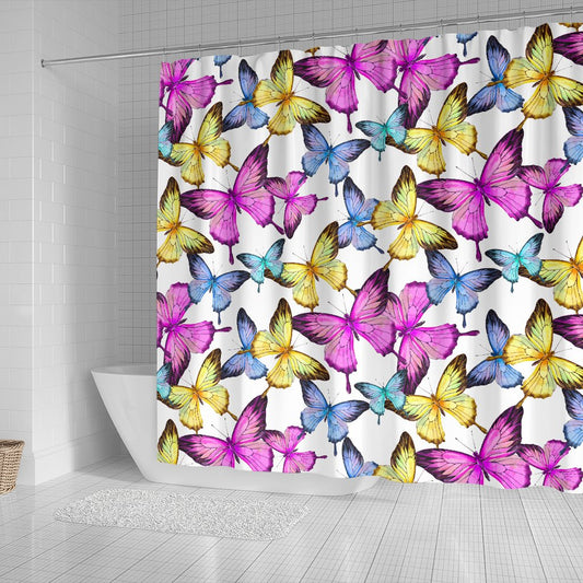 Butterfly Colorful Shower Curtain