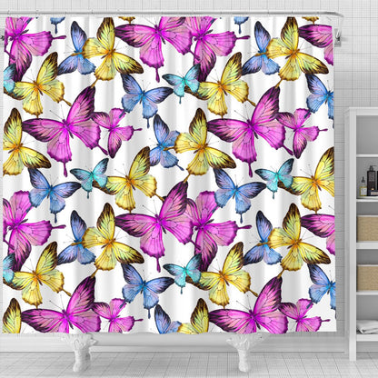 Butterfly Colorful Shower Curtain