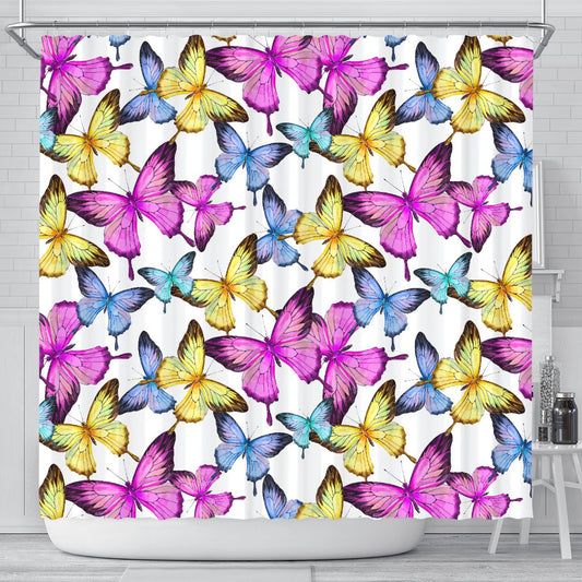 Butterfly Colorful Shower Curtain