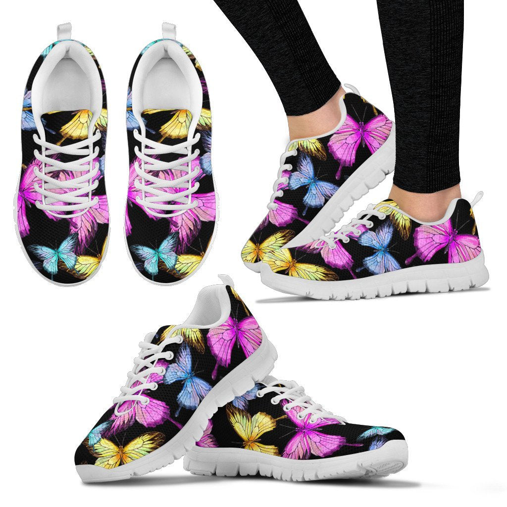 Butterfly Colorful Women Sneakers