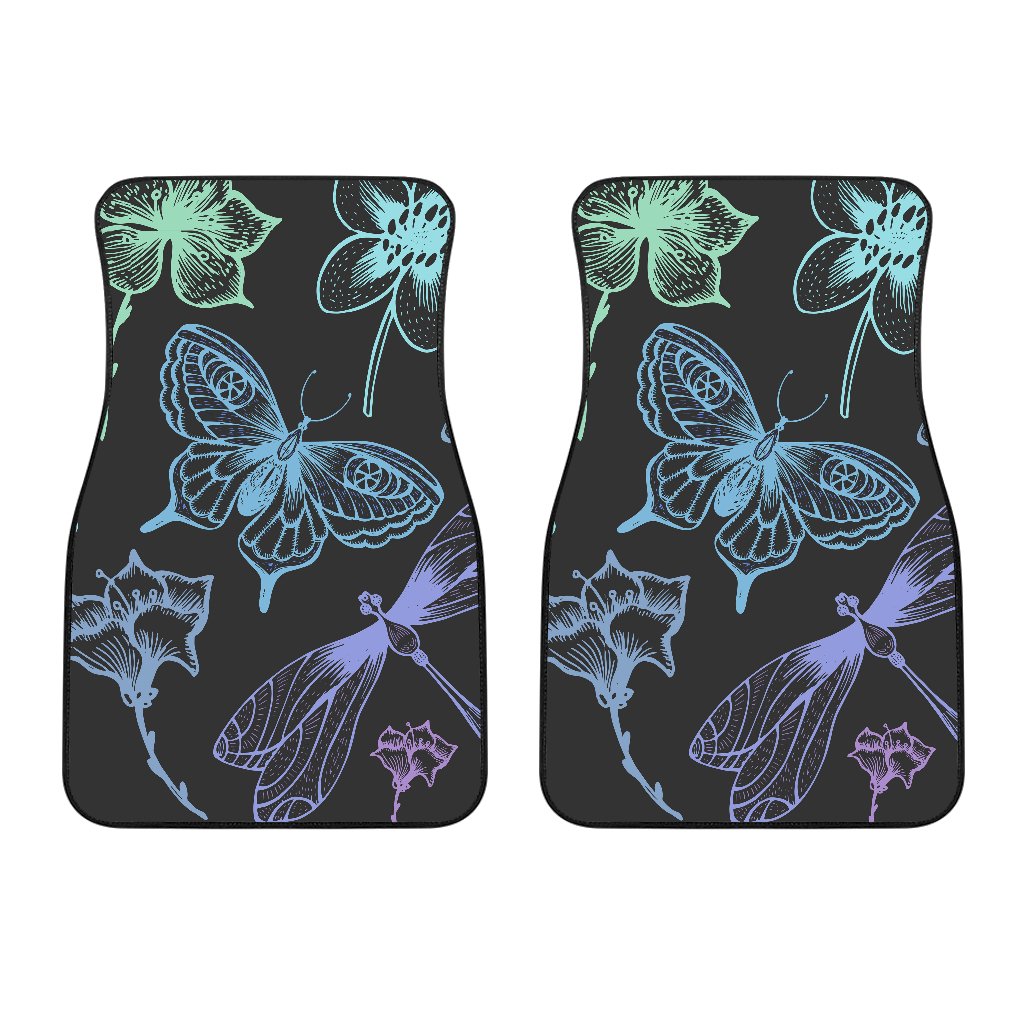 Butterfly Dragonfly Car Floor Mats