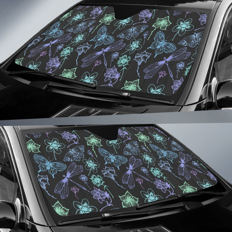 Butterfly Dragonfly Car Sun Shade-JorJune