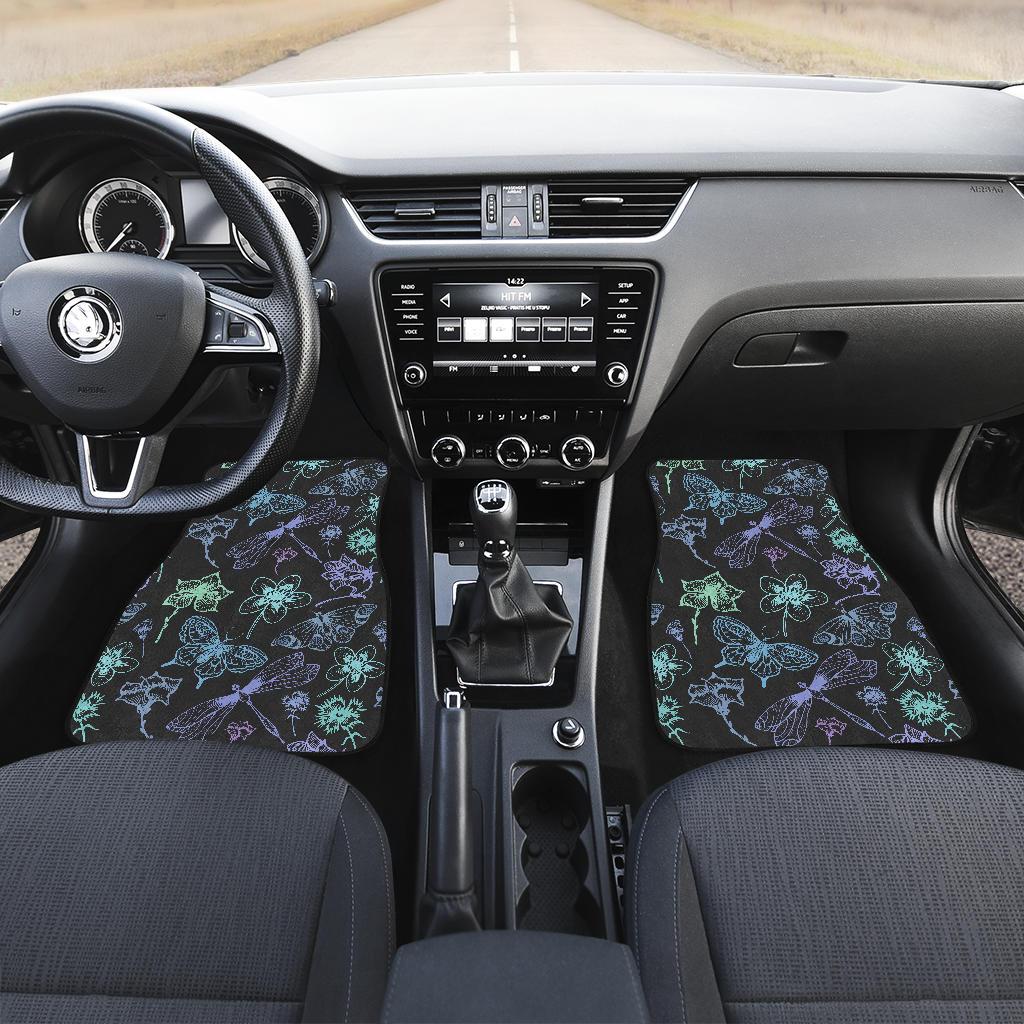 Butterfly Dragonfly Front and Back Car Floor Mats