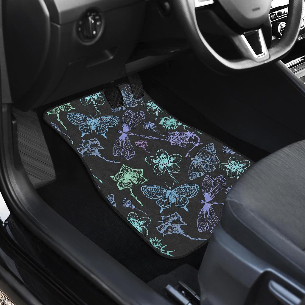 Butterfly Dragonfly Front and Back Car Floor Mats