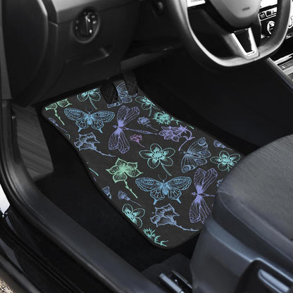 Butterfly Dragonfly Front and Back Car Floor Mats